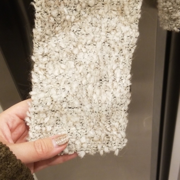 💕SANCTUARY💕 Cropped Three Button Cardigan Sweater Neutral Beige Small S NWOT - Picture 7 of 7